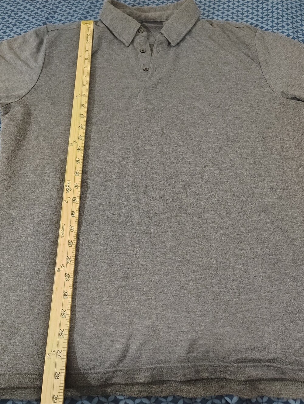 Jachs New York Gray Fleece Polo – Men’s Size Large - Picture 2 of 9